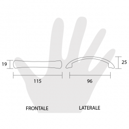 Maniglia per mobile Metal Style 2