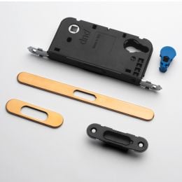 Serratura magnetica Dnd Vertical yale con adattatore per nottolino WC interasse 96 mm 2