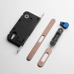 Serratura magnetica Dnd Vertical yale con adattatore per nottolino WC interasse 96 mm