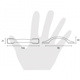 Maniglia per mobile Metal Style 2