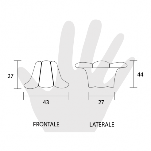 Maniglia per mobile Metal Style disegno