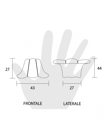 Maniglia per mobile Metal Style disegno