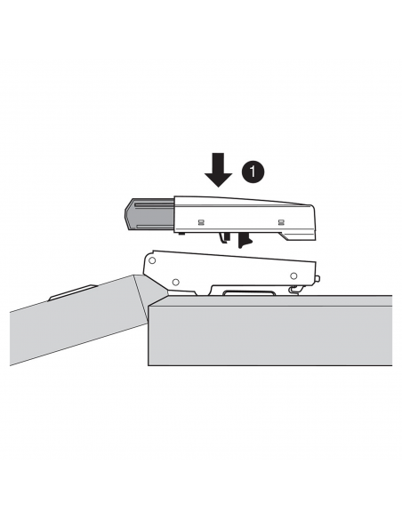 Ammortizzatore per ante Blum Blumotion 973A per cerniera con braccio diritto