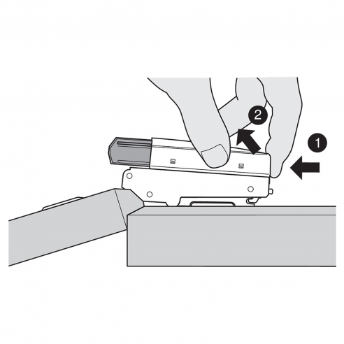 Ammortizzatore per ante Blum Blumotion 973A per cerniera con braccio diritto