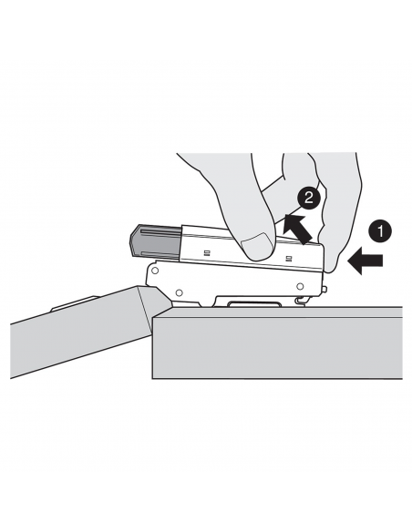 Ammortizzatore per ante Blum Blumotion 973A per cerniera con braccio diritto