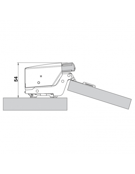 Ammortizzatore per ante Blum Blumotion 973A per cerniera con braccio a collo alto