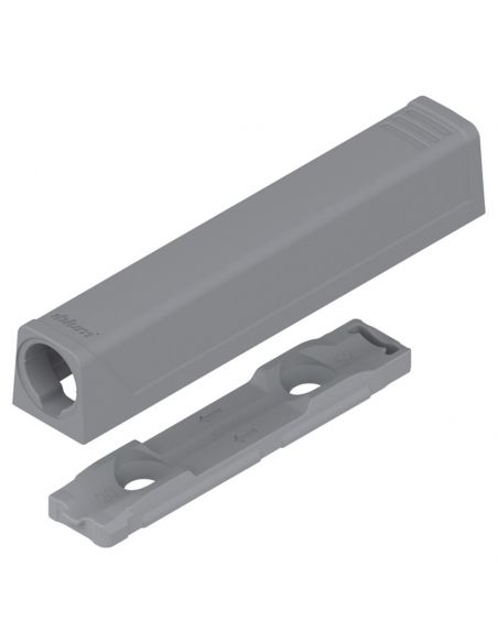 Piastra di supporto dritta per cricchetto Blum Tip-On 956A1201 corsa lunga 38 mm - grigio platino