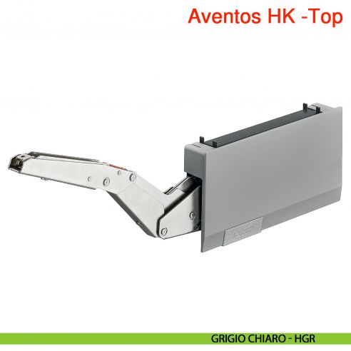 Guarnitura per anta a ribalta Blum Aventos HK-Top fissaggio viti per truciolare - grigio chiaro