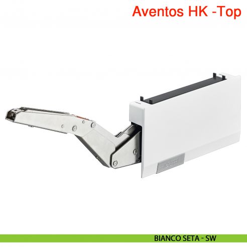 Guarnitura per anta a ribalta Blum Aventos HK-Top fissaggio viti per truciolare - bianco seta