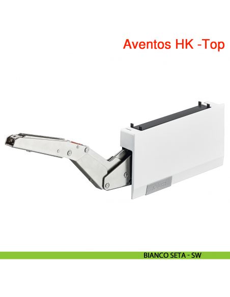 Guarnitura per anta a ribalta Blum Aventos HK-Top fissaggio viti per truciolare - bianco seta