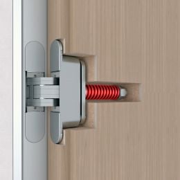 Cerniera invisibile con molla chiudiporta AGB Eclipse 3.2 HD Self portata 60 kg 2