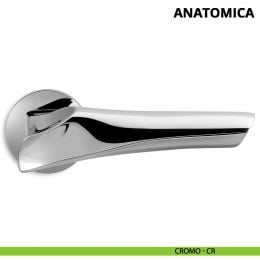 Maniglia per porta interna Anatomica Ento rosetta tonda 2