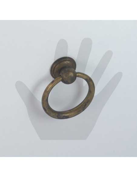 Pomello a ciondolo per mobile diametro 33 Metal Style