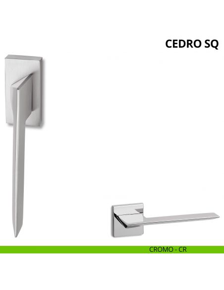 Maniglia per finestra martellina DK Cedro SQ Ento cromo
