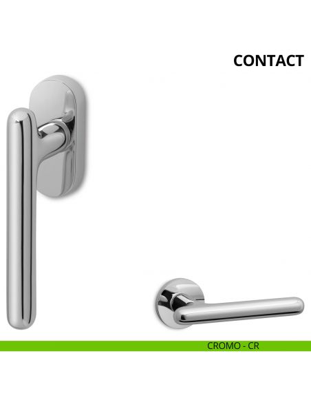 Maniglia per finestra martellina DK Contact Ento cromo