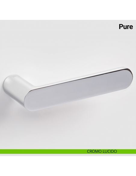 Maniglia per porta Pure Nuda Verum Italy senza rosetta - cromo lucido