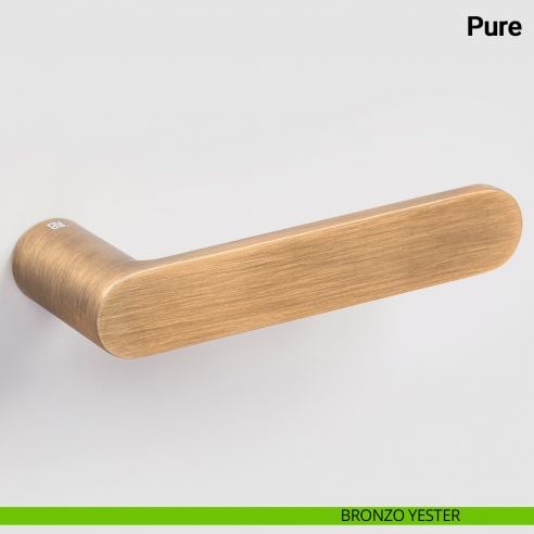 Maniglia per porta Pure Nuda Verum Italy senza rosetta - bronzo yester