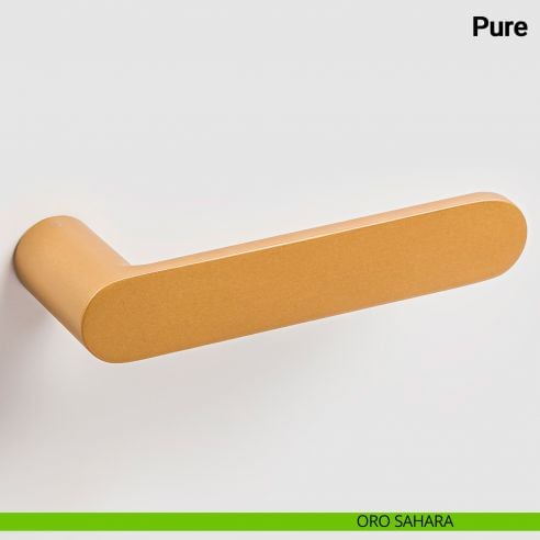 Maniglia per porta Pure Nuda Verum Italy senza rosetta - oro sahara