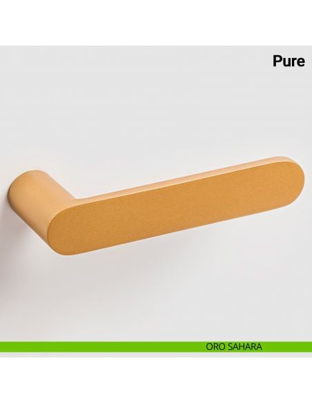 Maniglia per porta Pure Nuda Verum Italy senza rosetta - oro sahara