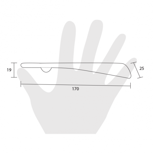 Maniglia per mobile Metal Style Cromo Lucido MG22812 disegno