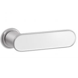 Maniglia per porta interna Contour Plus Ento con inserto e rosetta tonda