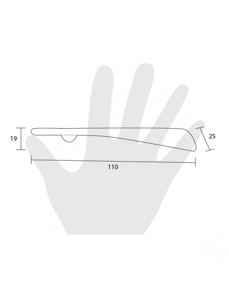 Maniglia per mobile Metal Style Bianco Opaco MG22963 disegno