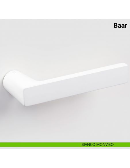 Maniglia per porta Baar Nuda Verum Italy senza rosetta - bianco monviso