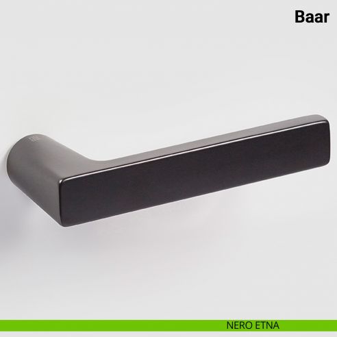Maniglia per porta Baar Nuda Verum Italy senza rosetta - nero opaco