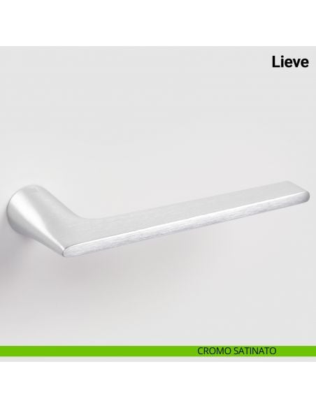 Maniglia per porta Lieve Nuda Verum Italy senza rosetta - cromo satinato
