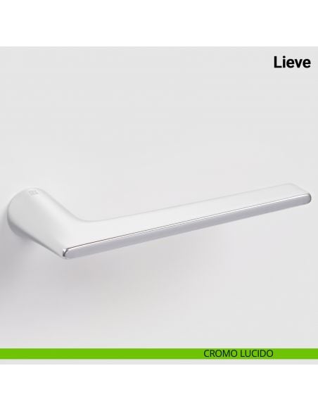 Maniglia per porta Lieve Nuda Verum Italy senza rosetta - cromo lucido