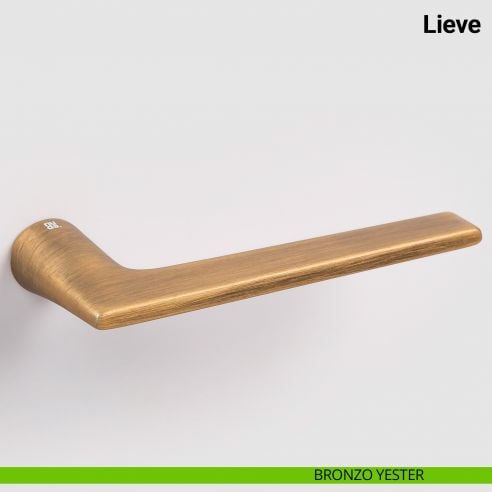Maniglia per porta Lieve Nuda Verum Italy senza rosetta - bronzo yester