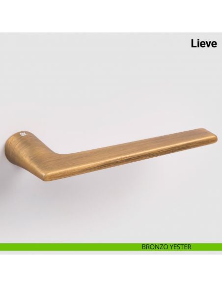Maniglia per porta Lieve Nuda Verum Italy senza rosetta - bronzo yester