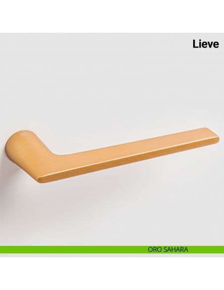Maniglia per porta Lieve Nuda Verum Italy senza rosetta oro sahara