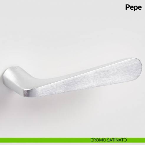 Maniglia per porta Pepe Nuda Verum Italy senza rosetta - cromo satinato