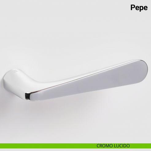 Maniglia per porta Pepe Nuda Verum Italy senza rosetta - cromo lucido