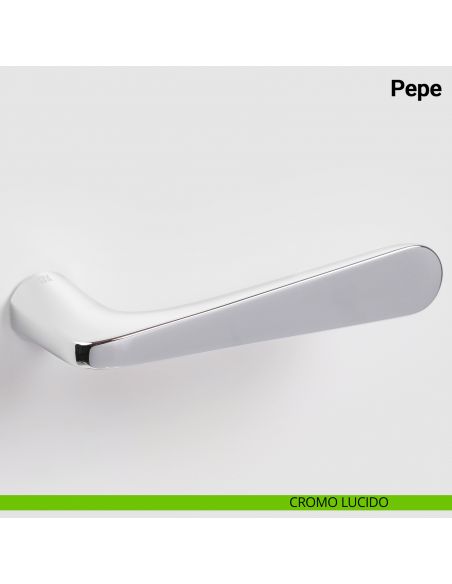 Maniglia per porta Pepe Nuda Verum Italy senza rosetta - cromo lucido