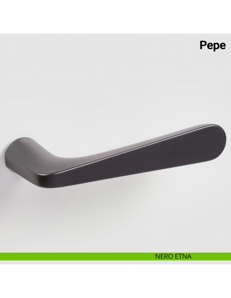 Maniglia per porta Pepe Nuda Verum Italy senza rosetta - nero etna