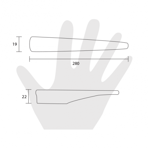 Maniglia per mobile Metal Style Cromo Opaco MG22776 disegno