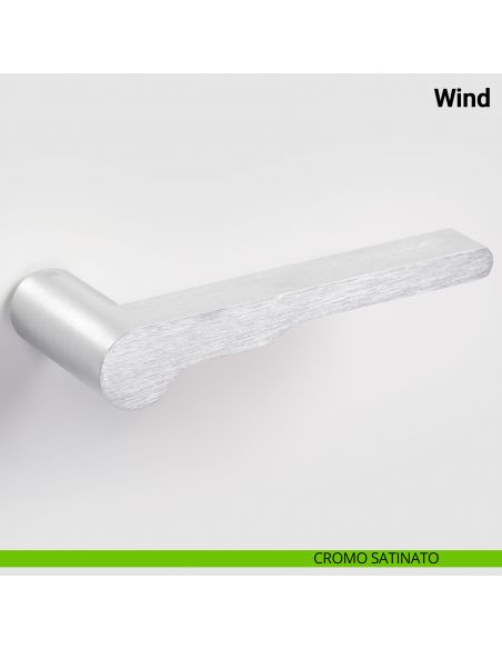 Maniglia per porta Wind Nuda Verum Italy senza rosetta - cromo satinato