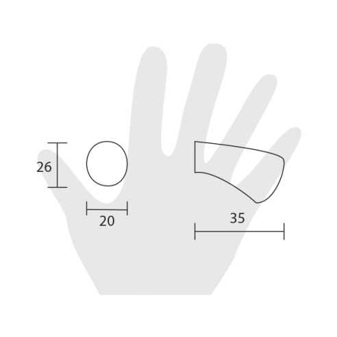 Pomello per mobile Metal Style Cromo Lucido disegno