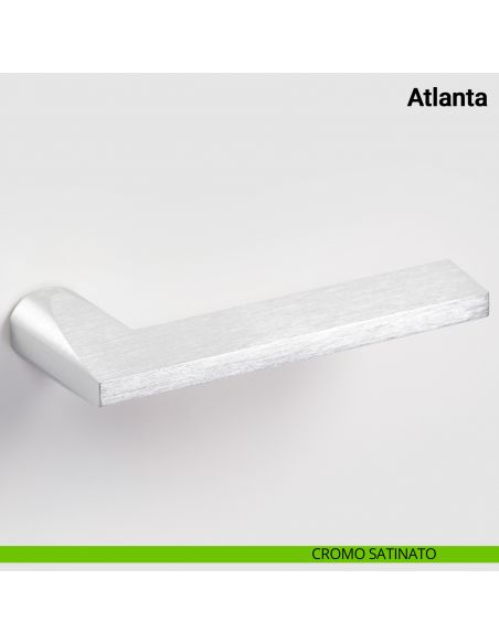 Maniglia per porta Atlanta Nuda Verum Italy senza rosetta - cromo satinato