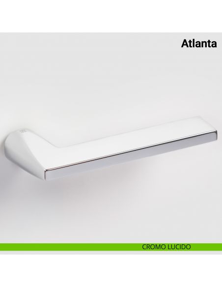 Maniglia per porta Atlanta Nuda Verum Italy senza rosetta - cromo lucido