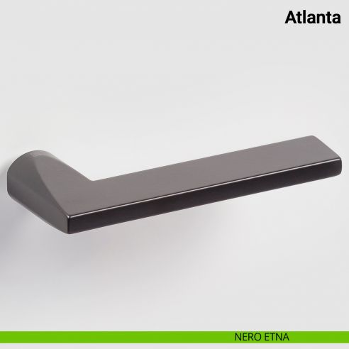Maniglia per porta Atlanta Nuda Verum Italy senza rosetta - nero etna