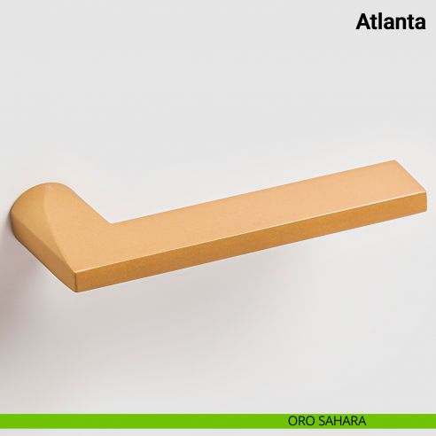 Maniglia per porta Atlanta Nuda Verum Italy senza rosetta - oro sahara