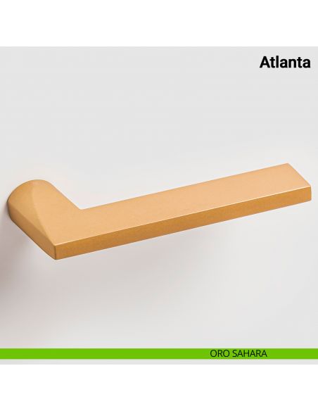 Maniglia per porta Atlanta Nuda Verum Italy senza rosetta - oro sahara