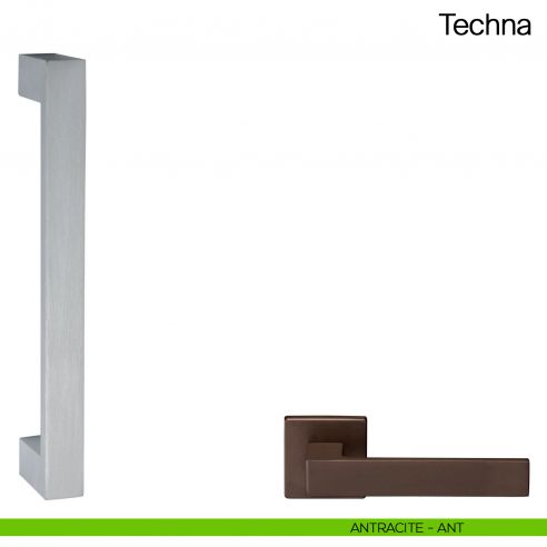 Maniglione per porta Techna Manital senza rosette antracite