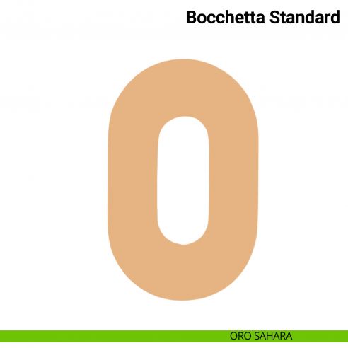 Coppia bocchette ovali standard foro chiave Verum Italy - oro sahara