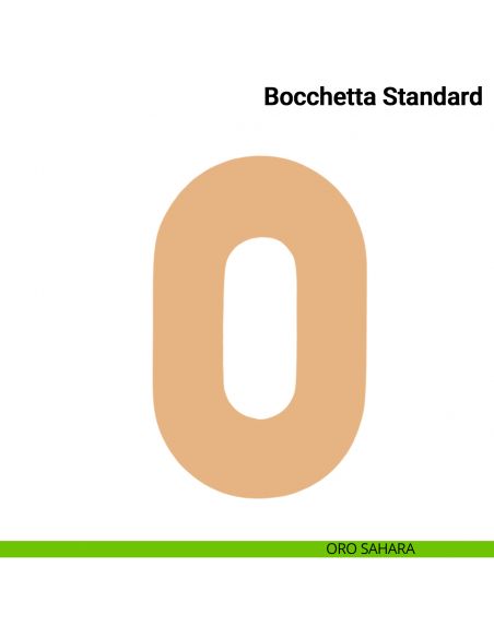 Coppia bocchette ovali standard foro chiave Verum Italy - oro sahara