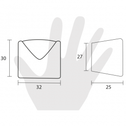 Pomello per mobile Metal Style Cromo Satinato 2