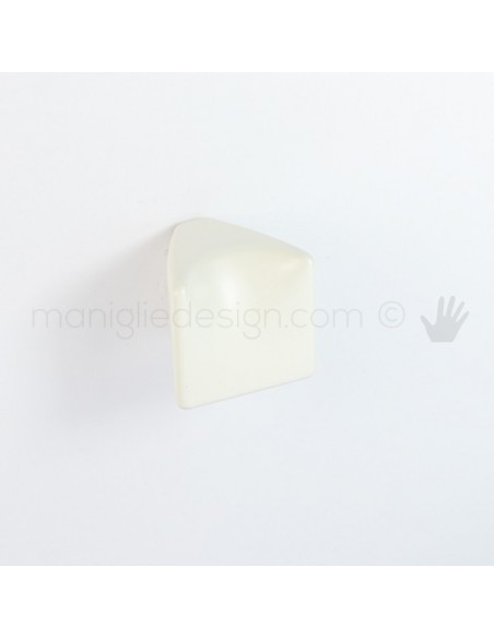 Pomello per mobile Metal Style bianco opaco